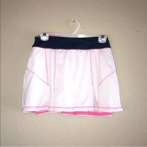 Fila White Hit Pink Navy Blue Tennis Skirt Small
